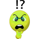 download Orange Angry Smiley Emoticon clipart image with 45 hue color