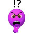download Orange Angry Smiley Emoticon clipart image with 270 hue color