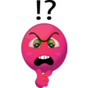 download Orange Angry Smiley Emoticon clipart image with 315 hue color