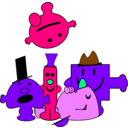 download Mr Men clipart image with 270 hue color