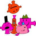 download Mr Men clipart image with 315 hue color