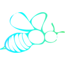 download Bee Icon clipart image with 135 hue color