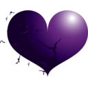 download Red Heart clipart image with 270 hue color