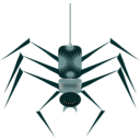 download Spider Vecto clipart image with 180 hue color