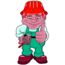 download Blue Worker clipart image with 315 hue color