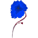 download Freeform Poppy clipart image with 225 hue color