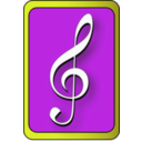 download Music Lesson Symbol clipart image with 90 hue color