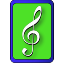 download Music Lesson Symbol clipart image with 270 hue color