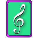 download Music Lesson Symbol clipart image with 315 hue color