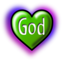 download God Heart Text Converted To Image Path clipart image with 90 hue color