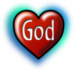 God Heart Text Converted To Image Path