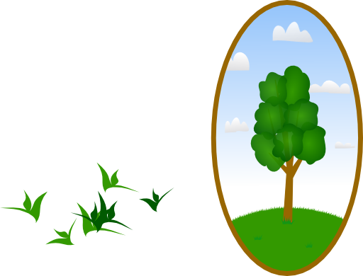 Oval Tree Landscape 2