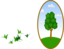 Oval Tree Landscape 2