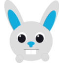 download Rabbit clipart image with 225 hue color