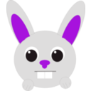 download Rabbit clipart image with 315 hue color