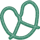 download Pretzel clipart image with 135 hue color