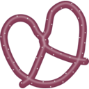 download Pretzel clipart image with 315 hue color