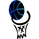 download Basketball clipart image with 180 hue color