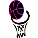 download Basketball clipart image with 270 hue color