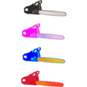 download Chainsaws clipart image with 0 hue color