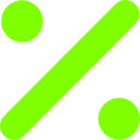 download Kpercentage clipart image with 90 hue color