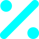 download Kpercentage clipart image with 180 hue color