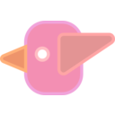 Abstract Cute Simple Cartoon Bird