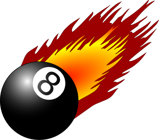 8ball With Flames