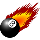 8ball With Flames