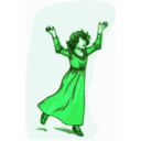 download Girl Illustration clipart image with 90 hue color