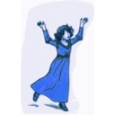 download Girl Illustration clipart image with 180 hue color
