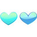 download Heart10 clipart image with 180 hue color