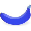 download Banana clipart image with 180 hue color
