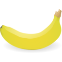 download Banana clipart image with 0 hue color