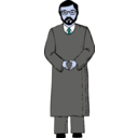 download Judge Ito clipart image with 180 hue color