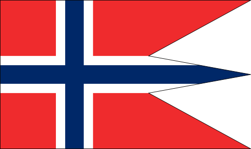 Norwegian State And War Flag