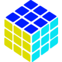 download Rubik S Cube Simple Petr 01 clipart image with 180 hue color