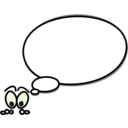 download Bulle Gauche Simple clipart image with 90 hue color