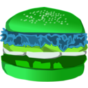 download Burger clipart image with 90 hue color