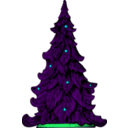 download Christmas Tree clipart image with 135 hue color