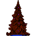 download Christmas Tree clipart image with 225 hue color