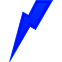 download Lightning clipart image with 180 hue color