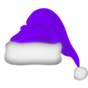 download Santa Claus Hat clipart image with 270 hue color