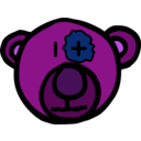 download Teddy Bear clipart image with 270 hue color
