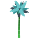 download Palm Tree clipart image with 90 hue color