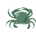 download The Crab clipart image with 90 hue color