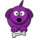 download Cartoon Dog clipart image with 270 hue color