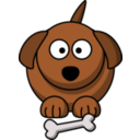 download Cartoon Dog clipart image with 0 hue color