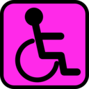 download Accessible Sign clipart image with 90 hue color