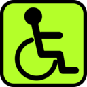 download Accessible Sign clipart image with 225 hue color